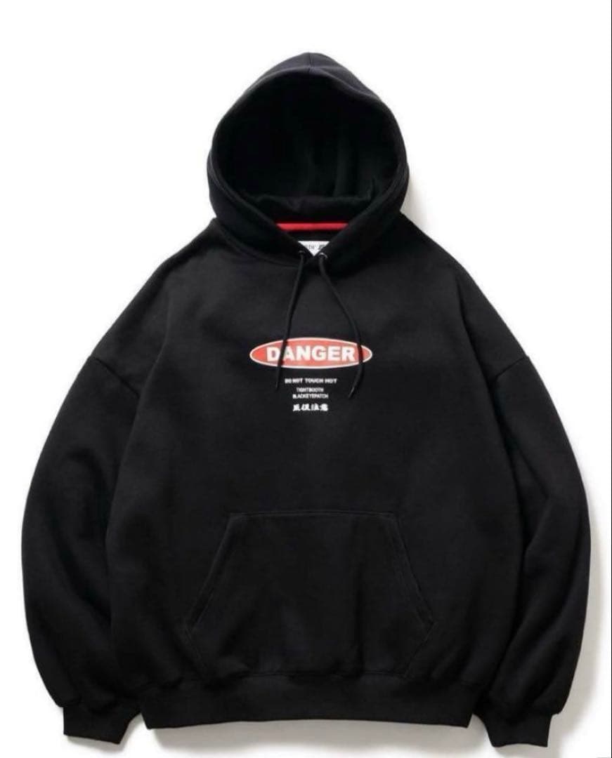 【美品】ブラックアイパッチ タイトブース パーカー　M