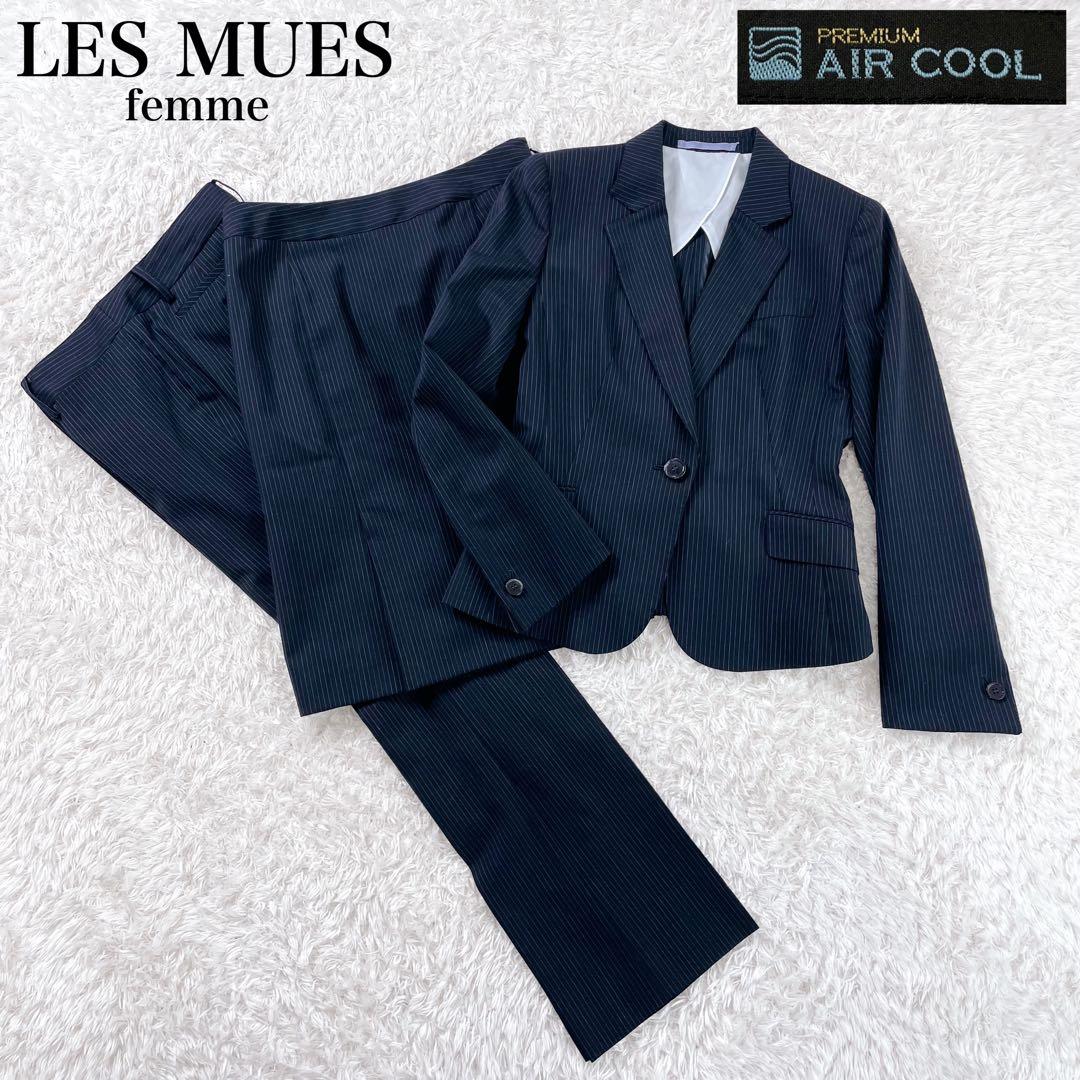 レミュー アオキ パンツ スーツ セットアップ ストライプ プレミアム