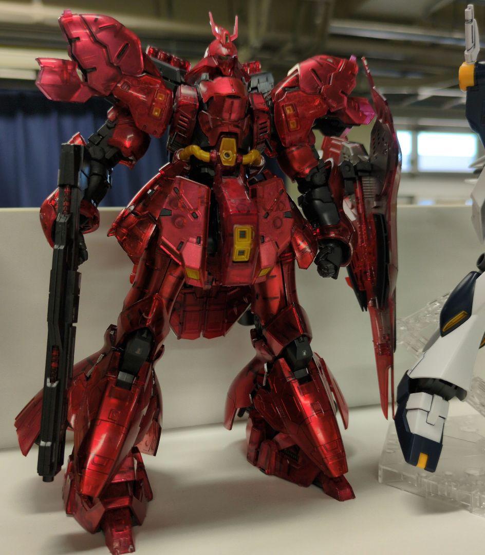 RG サザビー　塗装品　メカニカルコアメッキ風