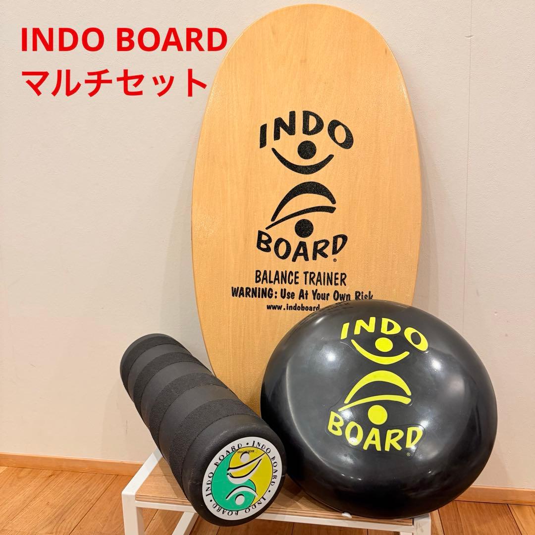 INDO BOARD バランスボード マルチセット 練習 横滑り インドゥ INDO BOARD インドボードマルチセット ☆インドフローにミニローラーが