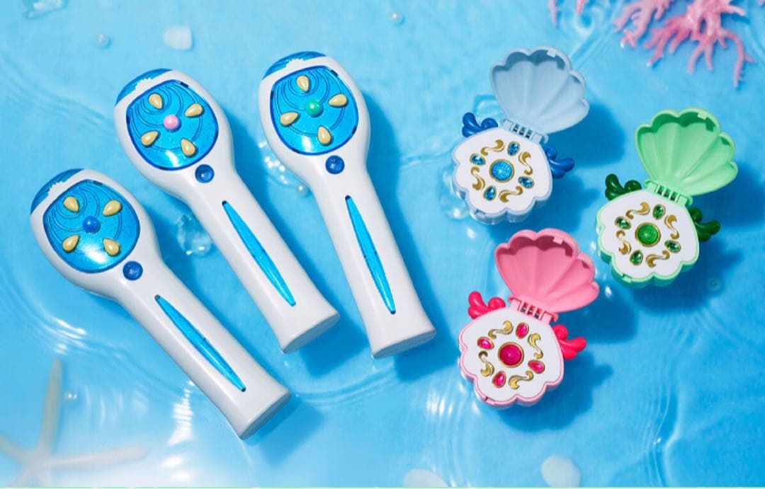 ぴちぴちピッチ アクアピッチ コンパクト+マイク るちあ・波音・リナ 6点セット