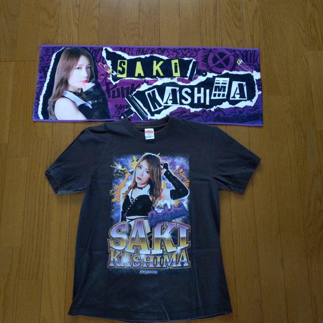 スターダム 鹿島沙希 Tシャツ《Mサイズ》＆応援タオル セット - メルカリ
