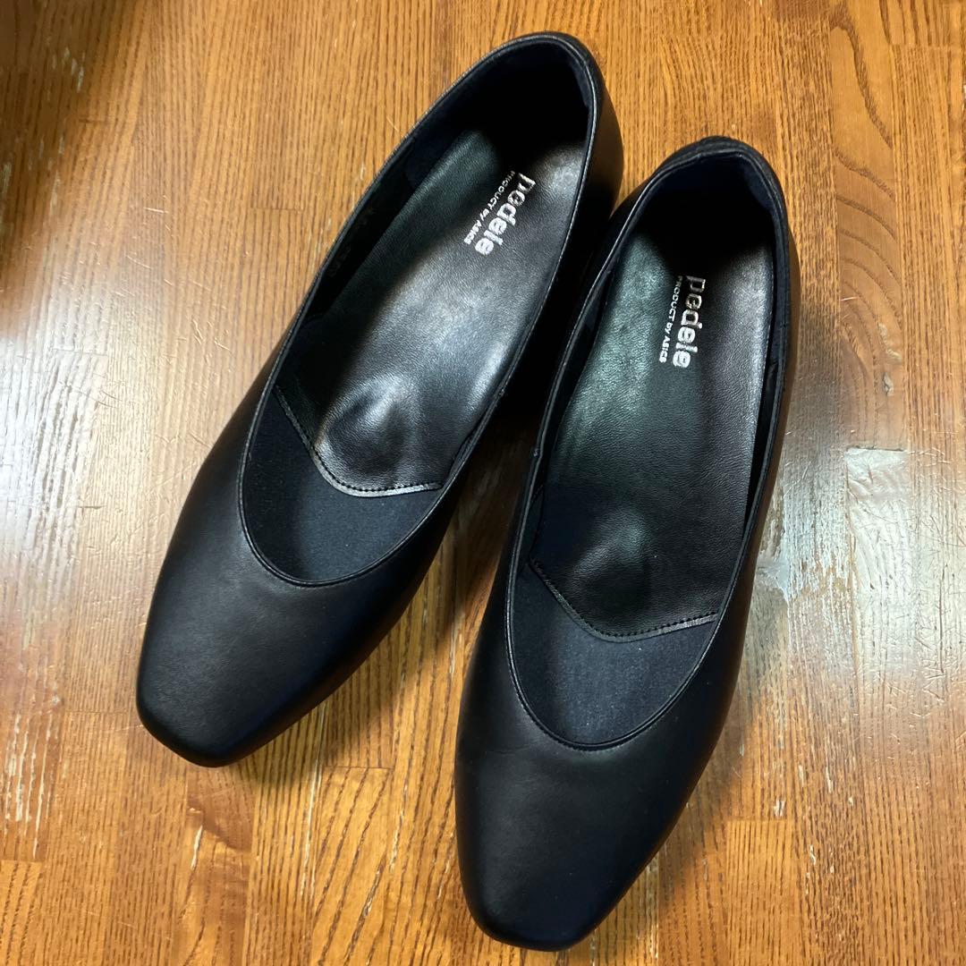 ペダラ 低ヒールパンプス 24cm EEEE アシックスウォーキング＞✨✨ ペダラシリーズのローヒールパンプス