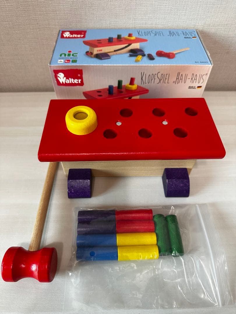 レア✨超美品　nic 大工さん　知育玩具　0歳1歳