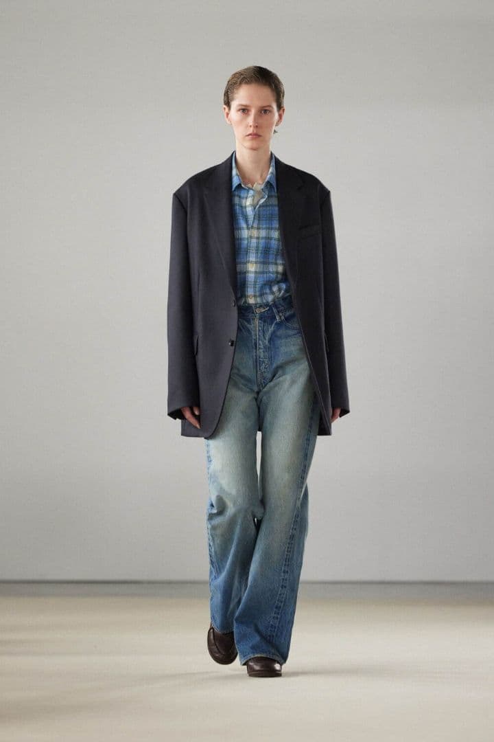 パンツ AURALEE SELVEDGE FADED DENIM PANTS Auralee Selvedge Faded Heavy Denim Wide Pants – Neighbour