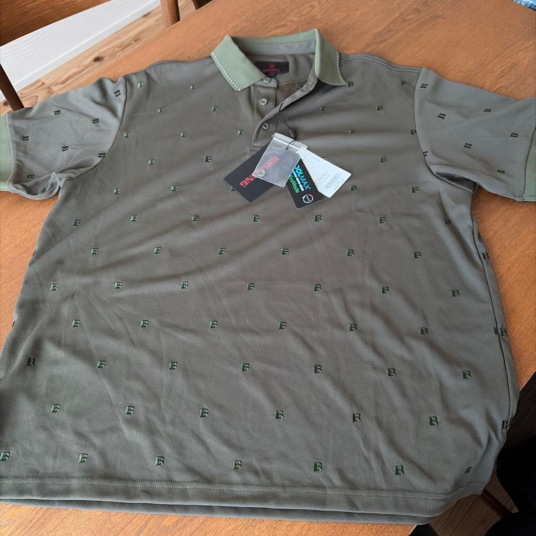 ブリーフィングゴルフポロシャツ　カーキ未使用