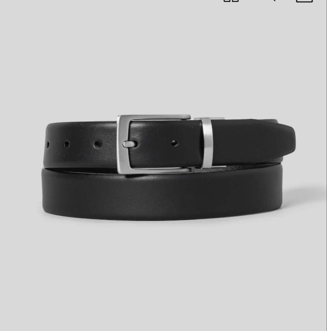 Theory reversible belt ブラック、ネイビー34