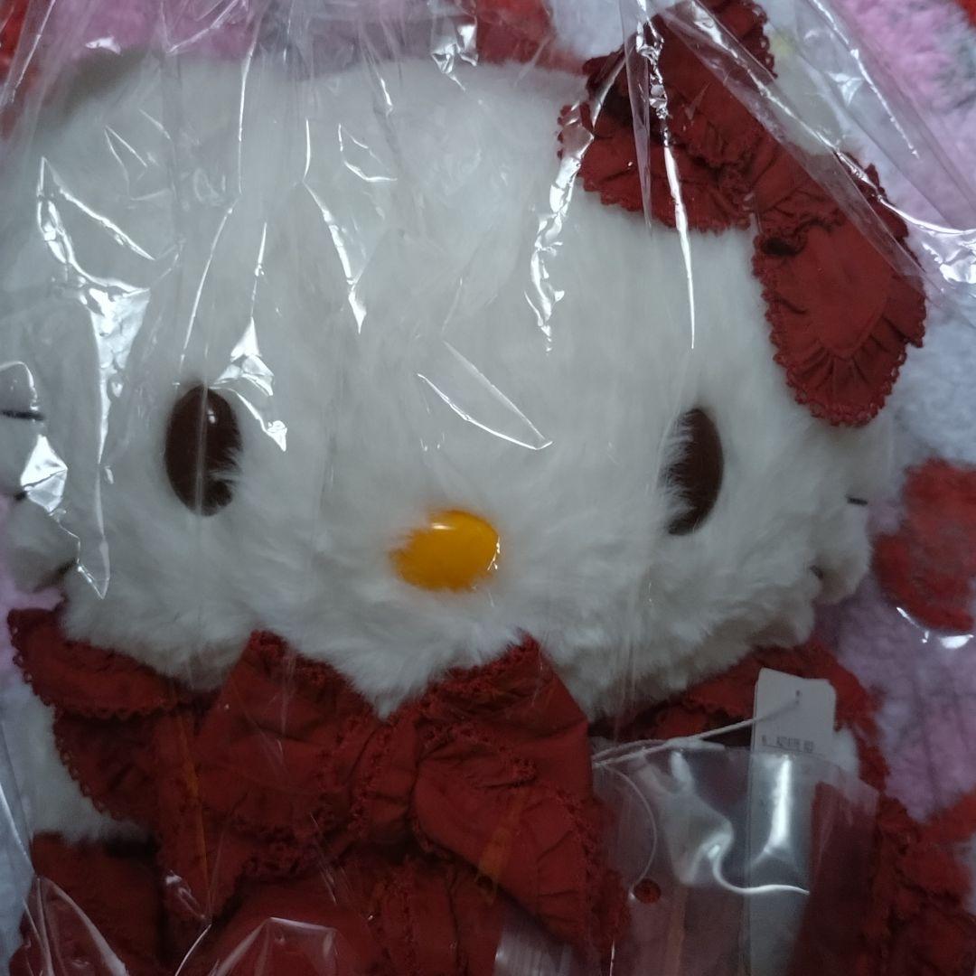 ♡ピンクハウス　ハローキティ　ぬいぐるみ♡ネコ耳フードワンピース ハローキティねこ耳パーカー