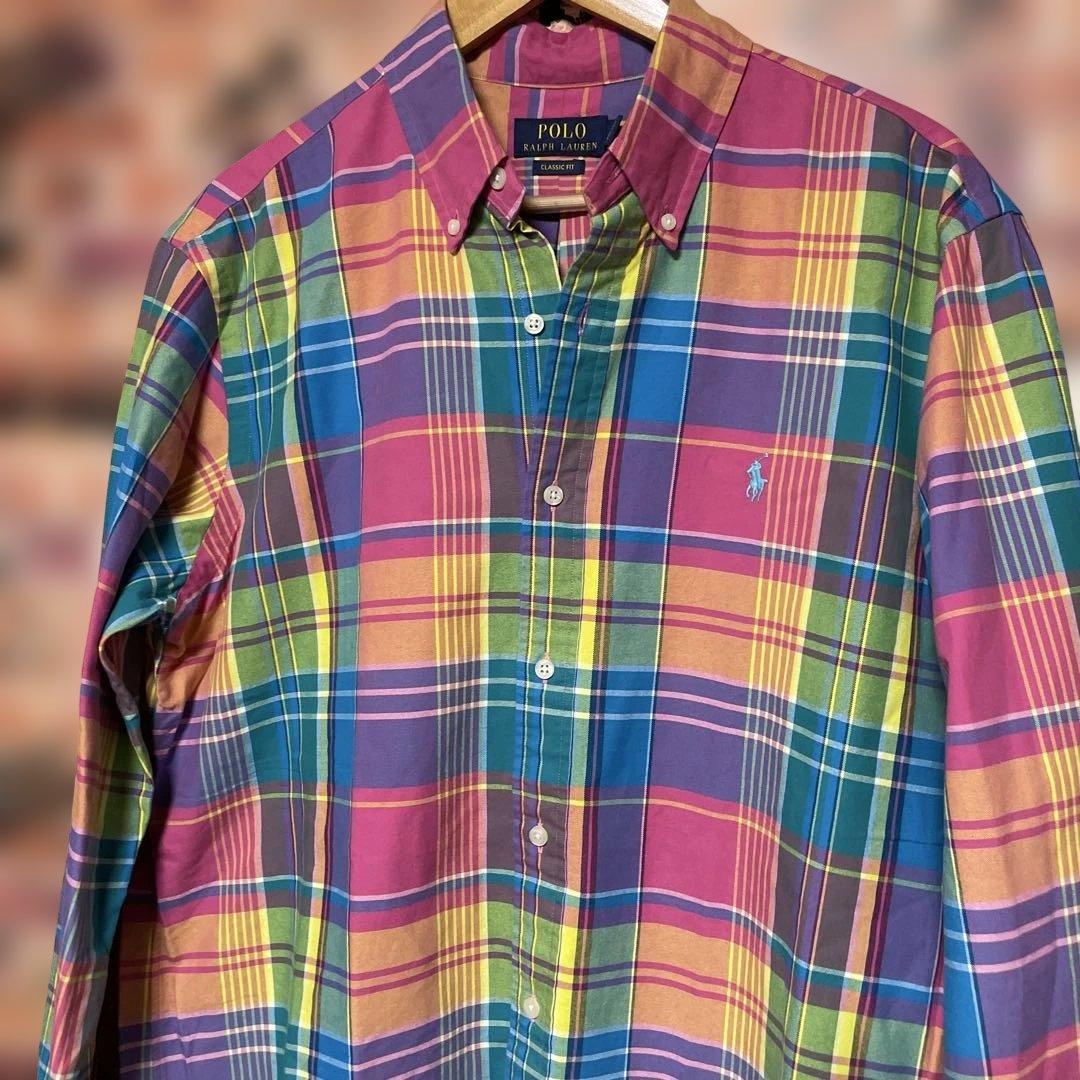 POLO RALPH LAUREN チェック柄シャツ Lサイズ