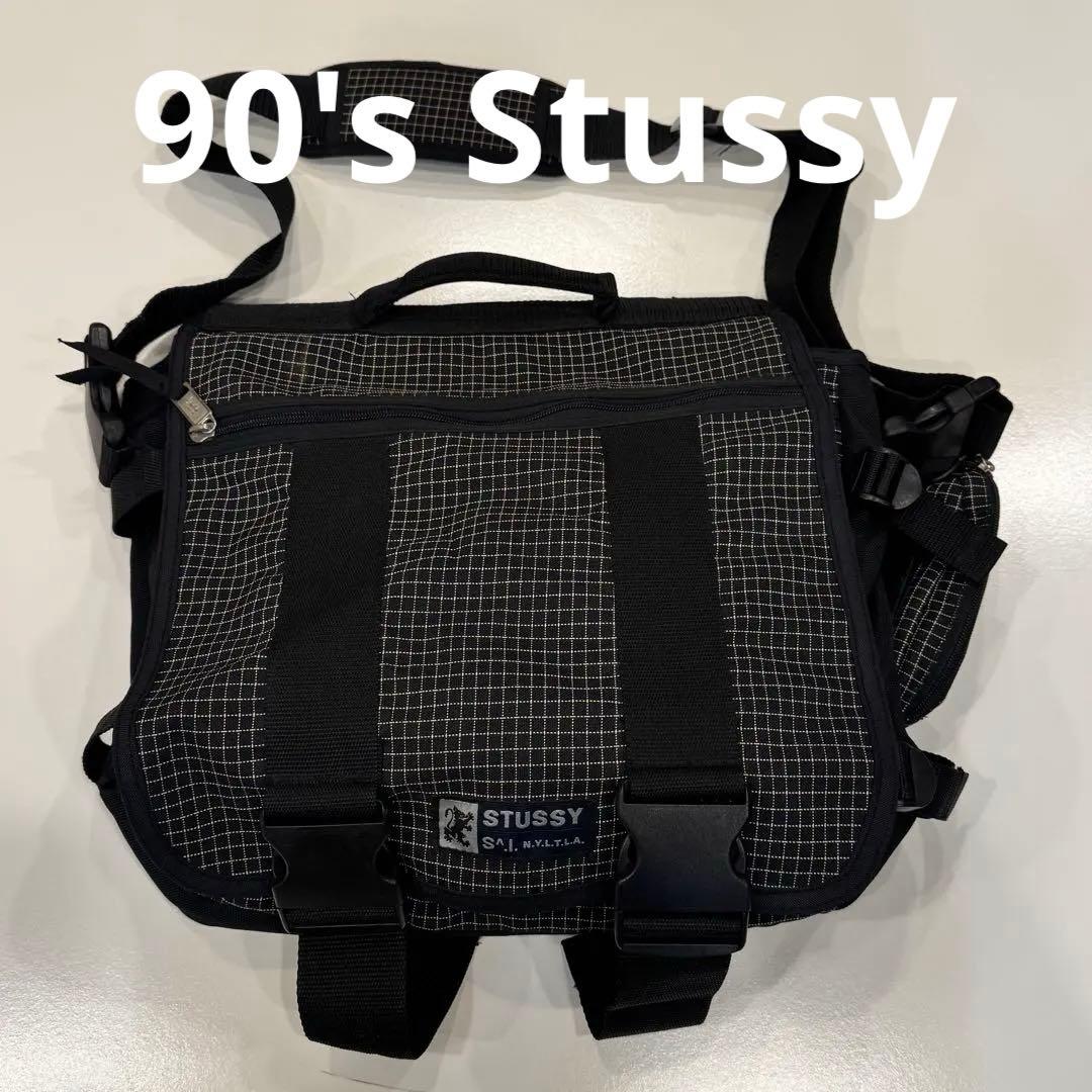 90's Stussy ショルダーバッグ(レコードバッグ)