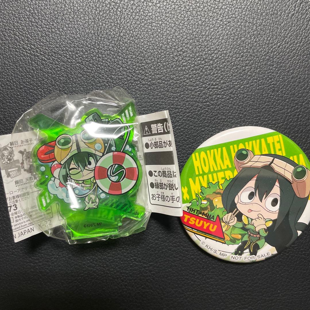 僕のヒーローアカデミア ヒロアカ 蛙吹梅雨 缶バッジ、ミニアクリル
