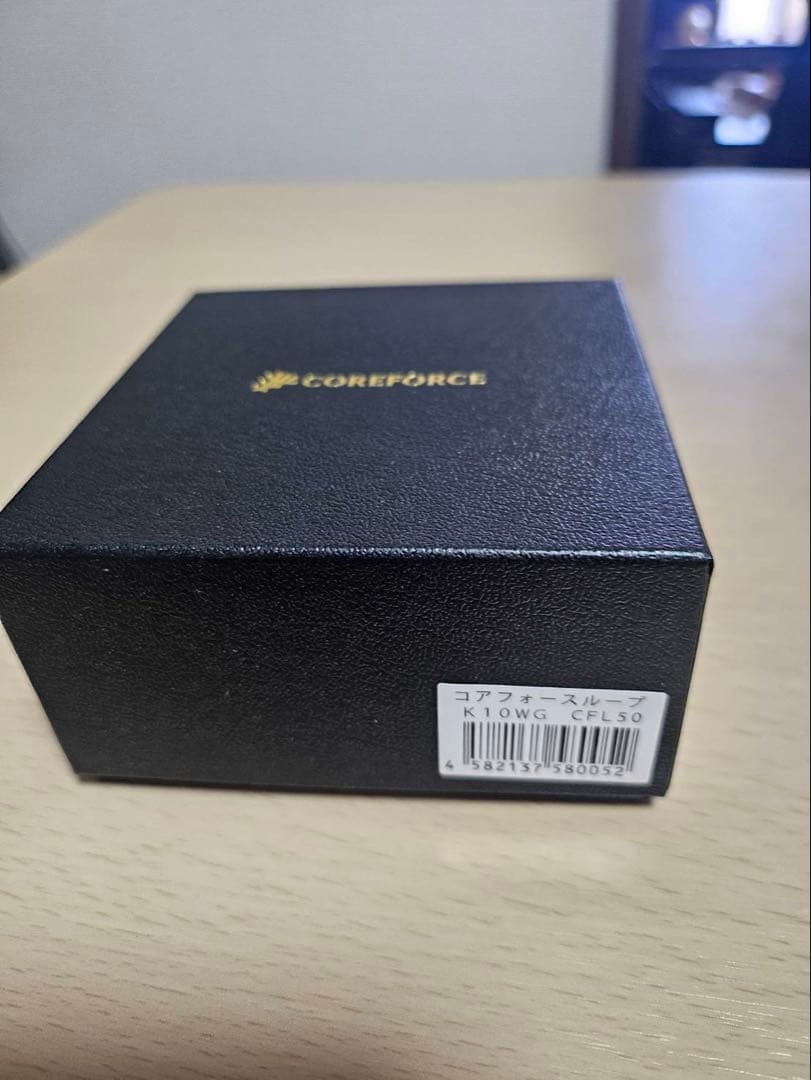 【未使用】コアフォースループ　K10ホワイトゴールド　50cm
