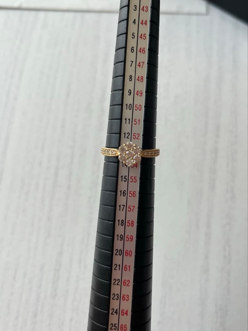 【定価15万】ジュエリーツツミ k18 ダイヤモンドフラワーリング 0.5ct