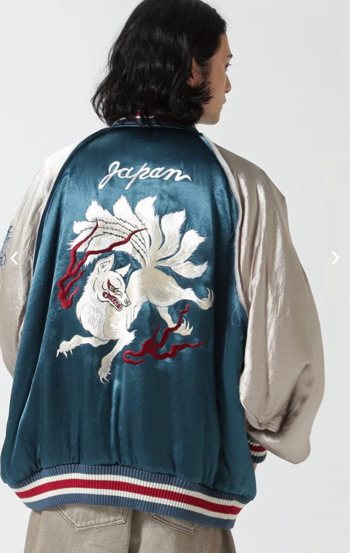 極レア】 el conductorH コンダクター 別注九尾スカジャン ブルー