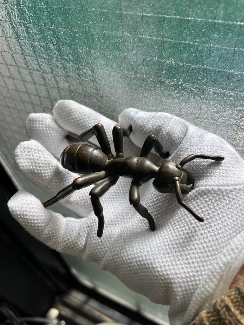 古銅自在蟻アリ置物