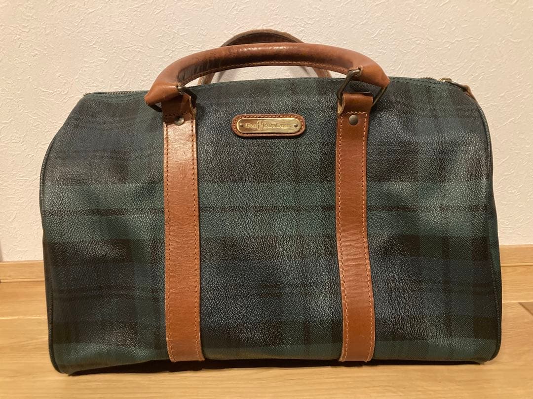 POLO RALPH LAUREN ミニボストンバッグ チェック柄