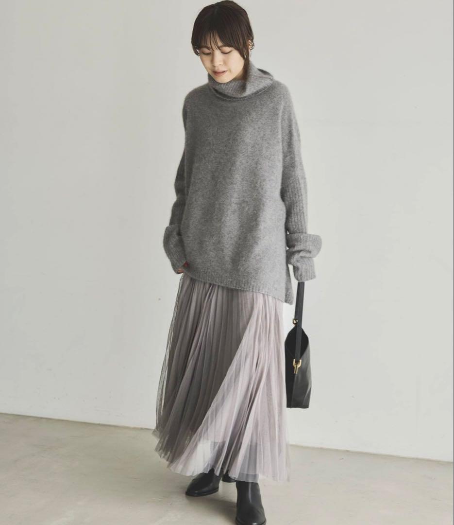 工場 直営 店ファッション - Spick and Span ランダムチュールプリーツ