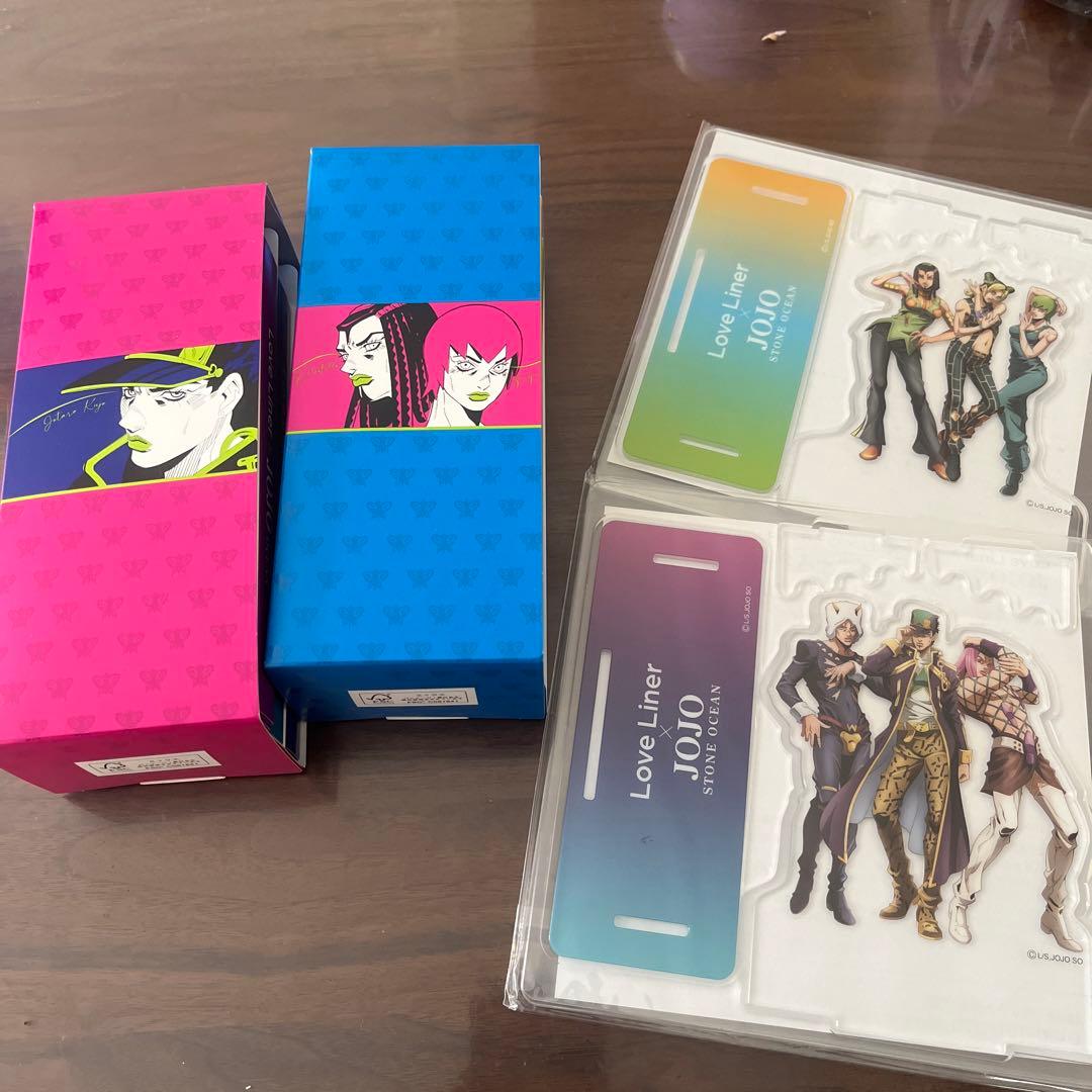 ジョジョ×ラブライナーコラボ アイライナー6本セット アクリルスタンド2枚付