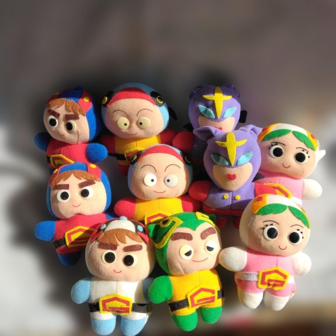 昭和レトロ非売品新品未使用未開封ガッチャマンヒーローぬいぐるみ同種含10体セット 昭和レトロ非売品新品未使用未開封ガッチャマンヒーローぬいぐるみ同種