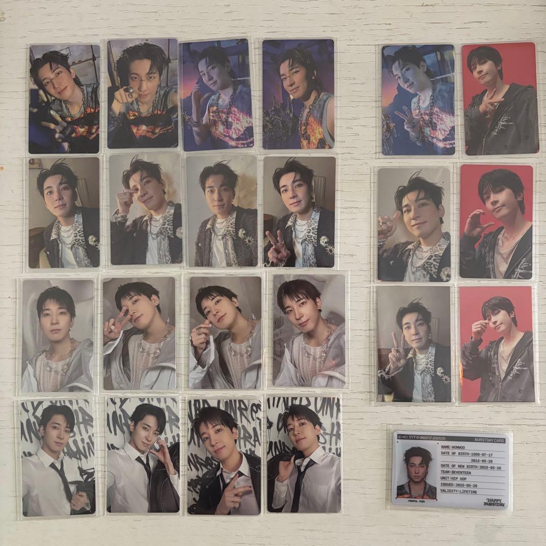SEVENTEENウォヌ トレカ Happy Burstday コンプリート