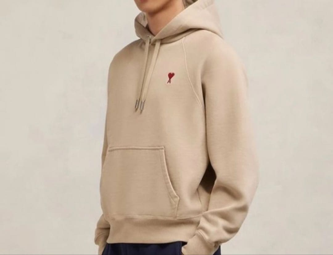 アミパリス ami paris パーカー ベージュ - メルカリ