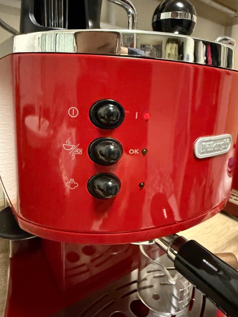 DeLonghi デロンギ エスプレッソマシン レッド ECO310R - メルカリ