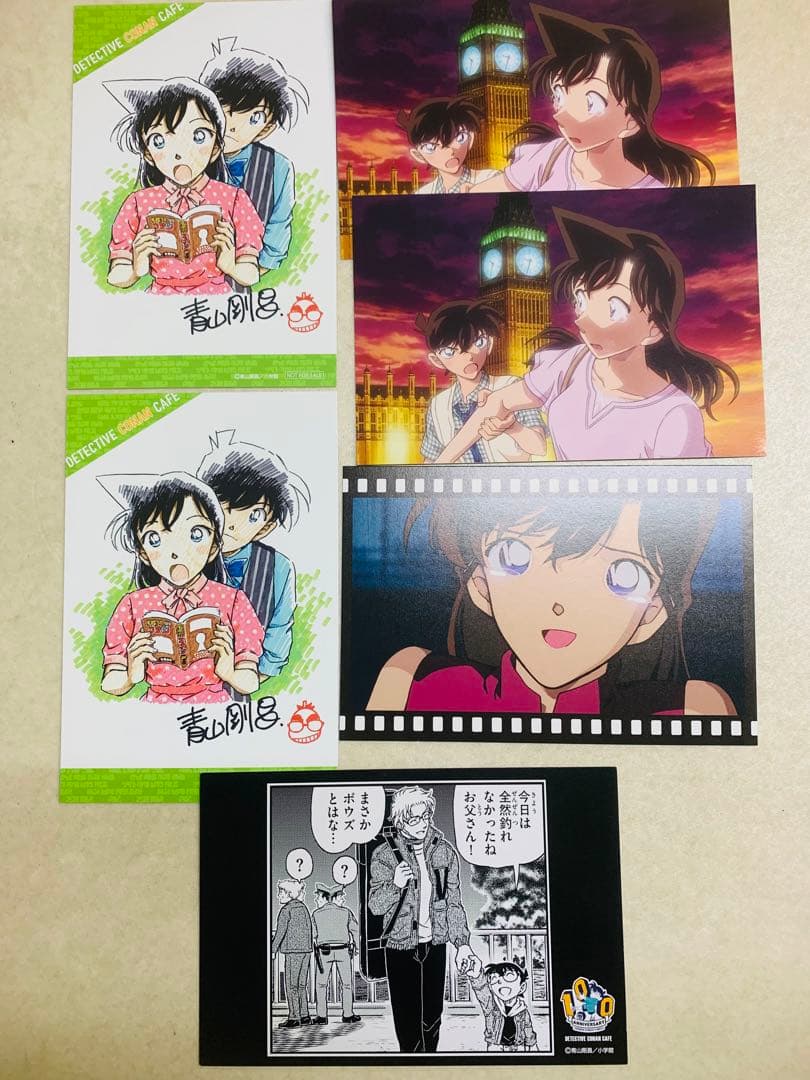 名探偵コナン 場面写 ポストカード 工藤新一 毛利蘭 新蘭 ロンドン