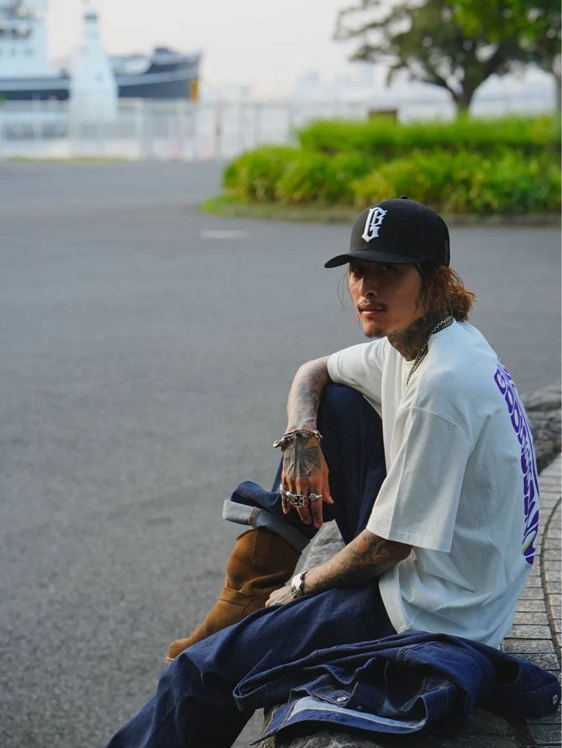 GOOSE BUZZY GB SIG MESH CAP BLACK 森下直哉 - メルカリ