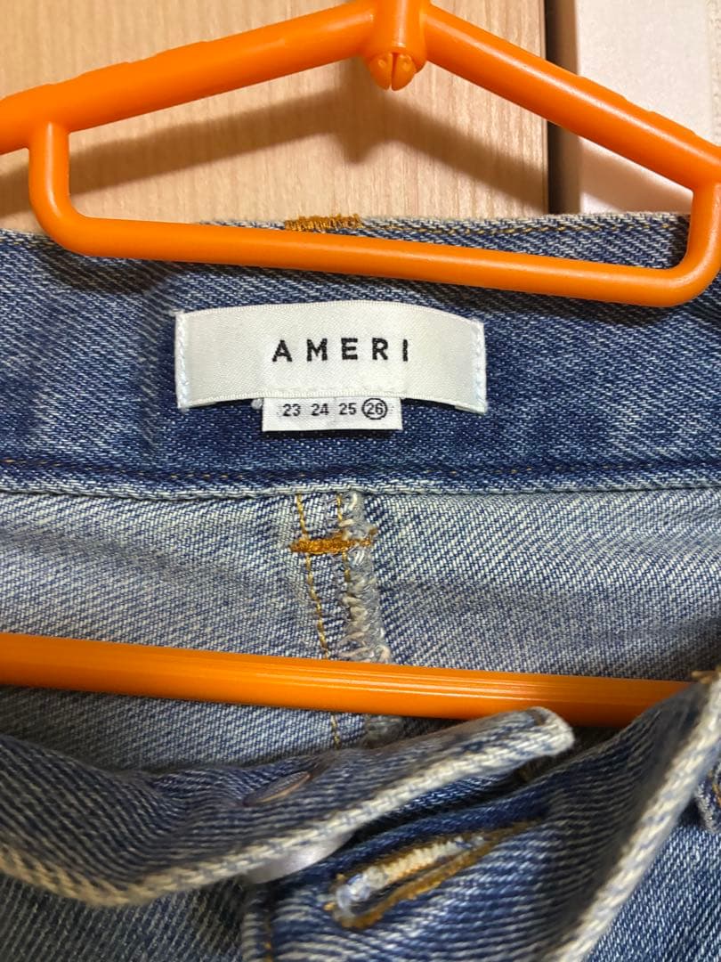 Ameri WIDE DAMAGE DENIM PANTS 26インチ - メルカリ