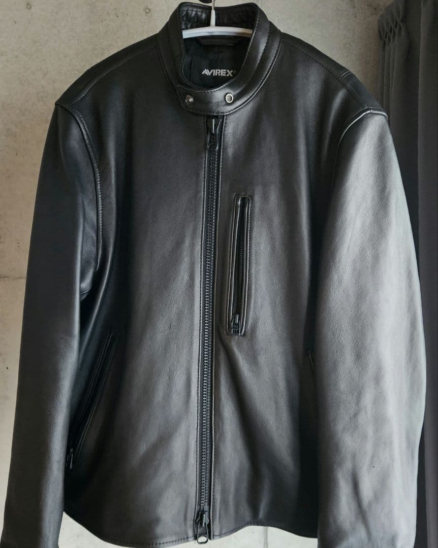 AVIREX ブラック レザージャケット M AVIREX（アヴィレックス） アビレックス ジャケット メンズ CWU