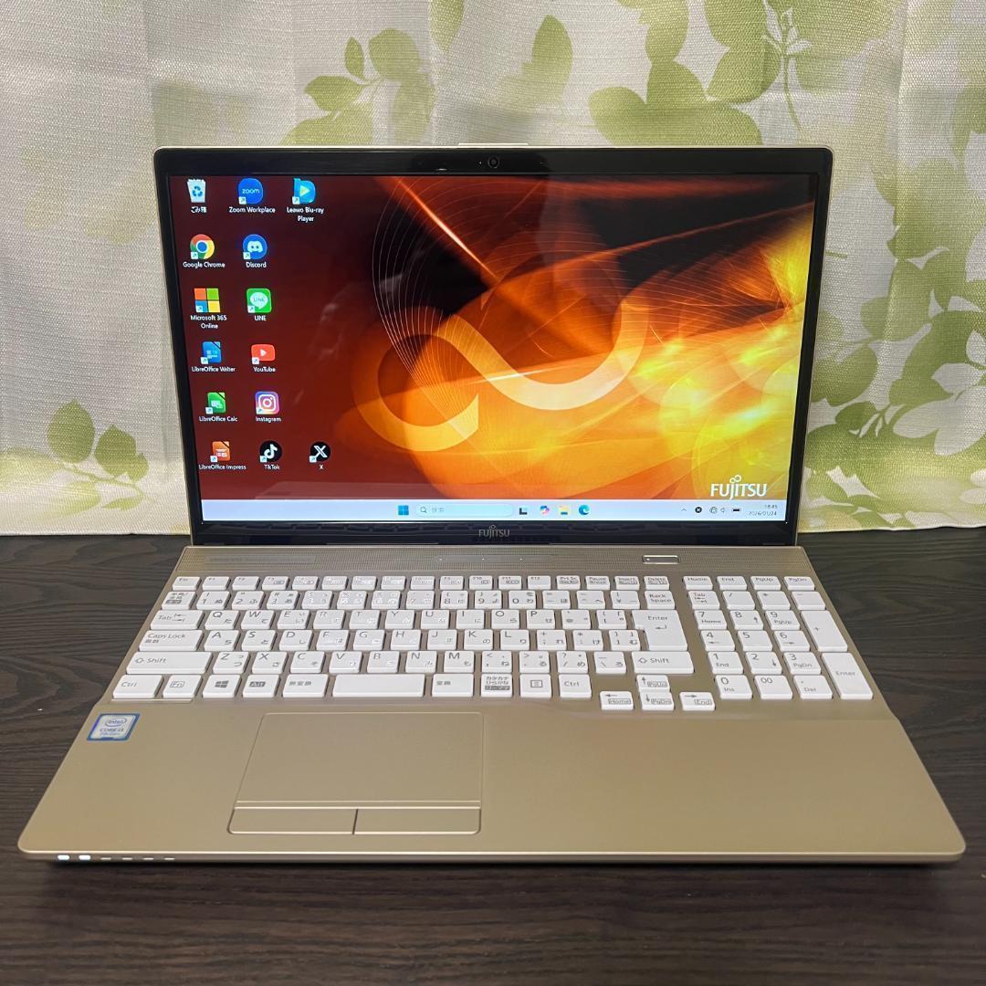 人気のゴールド✨富士通 LIFEBOOK☆SSD256GB☆メモリ8GB☆i3 - メルカリ