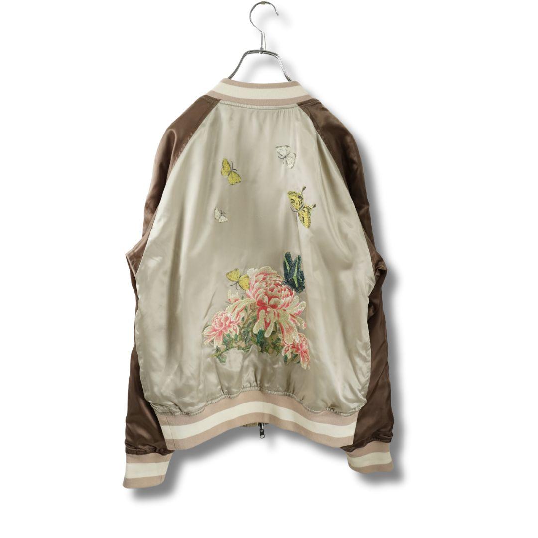 ARTISAN 伊藤若冲 刺繍 リバーシブル スカジャン M ✨ 5つの物語、1つのスカジャン。 伊藤若冲、葛飾北斎、そして日本の