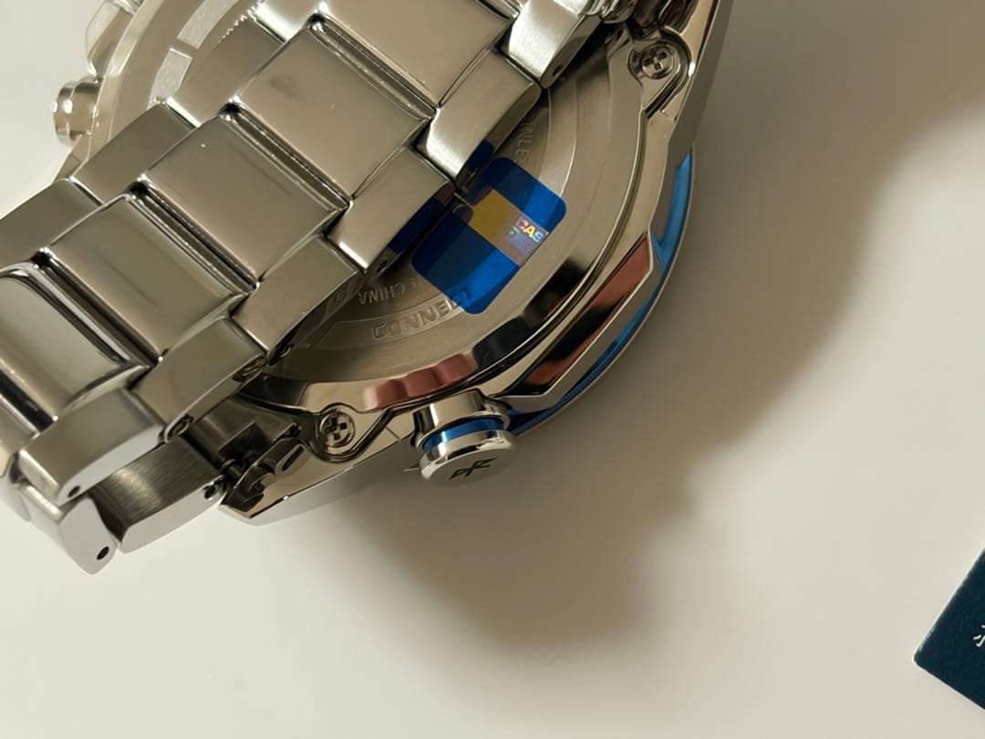 ☆定価5万・未使用☆お洒落 ブラックブルー エディフィス EQB-600D