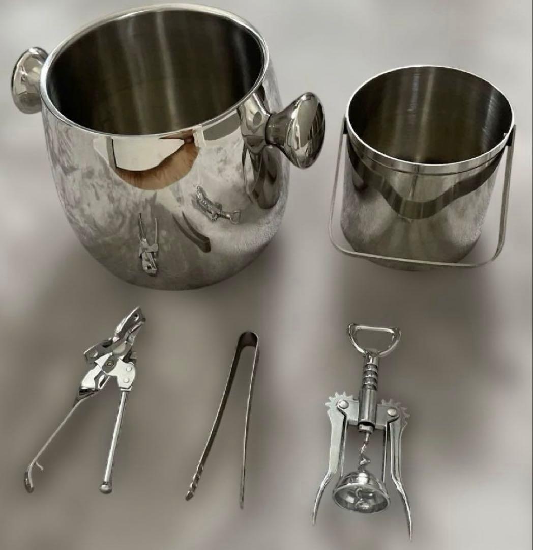 Miyaco シャンパンクーラー　アイスバケット ワインクーラー　夏　氷