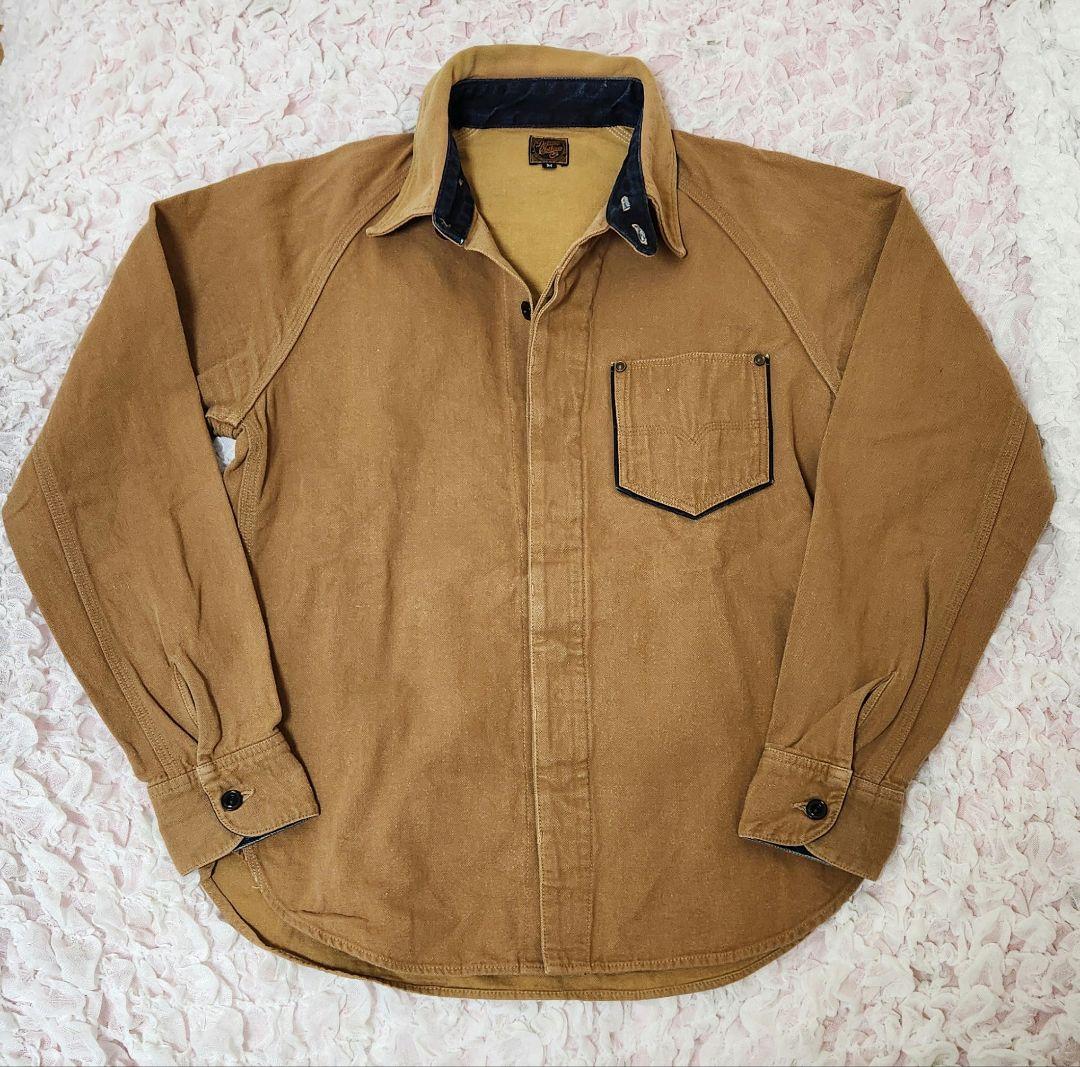 DELUXEWARE 40's ダック生地 ワークシャツ M デラックスウエア