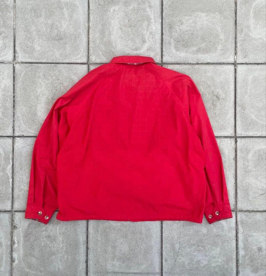 80s〜90s ハリントンジャケット 裏地チェック レッド スイングトップ