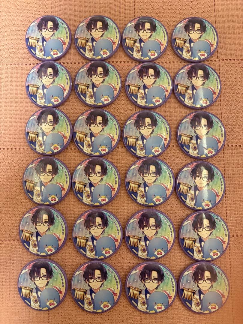 カラピチ♪もふ♪サンリオコラボ♪タキシードサム缶バッジ24点セット