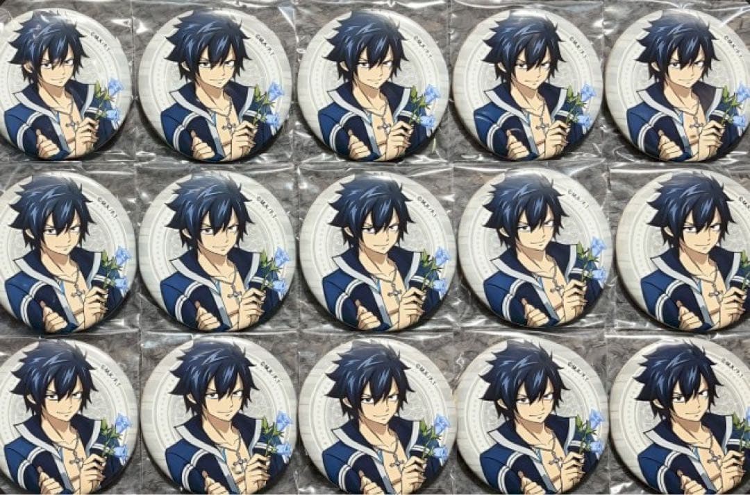 フェアリーテイル FAIRYTAIL マルイ グレイ 缶バッジ 15個