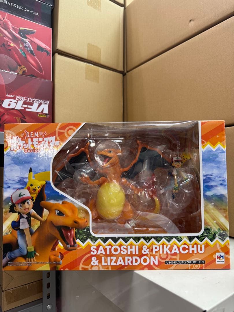 ポケモン　サトシ & ピカチュウ & リザードン フィギュア ポケットモンスター サトシ&ピカチュウ&リザードン | メガホビ