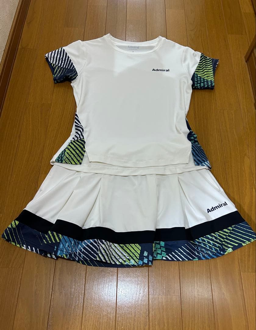 Admiral テニスウェアセット ホワイト/マルチカラー