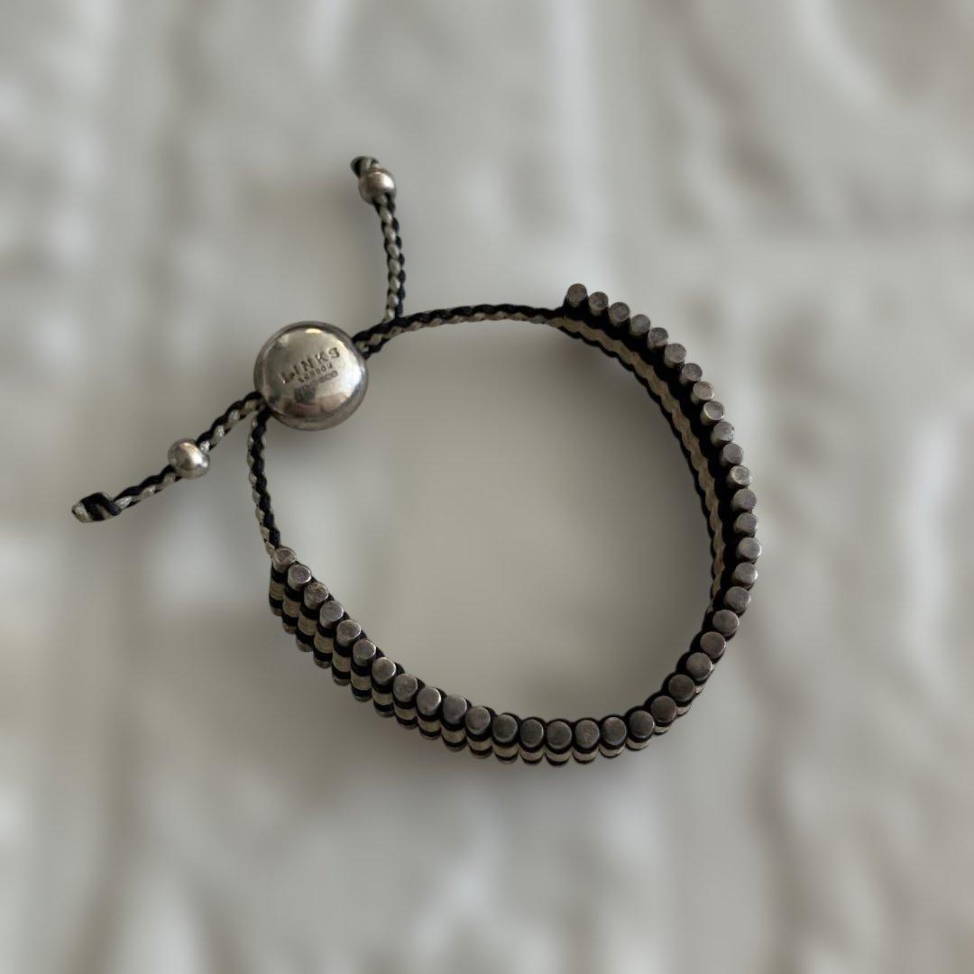 LINKS LONDON メンズ　ブレスレット ブラウン/アイボリー