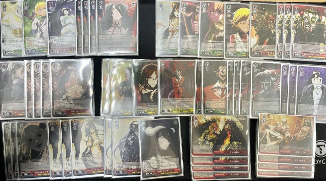 ヴァイスシュバルツ　オーバーロード8電源デッキ＋パーツ