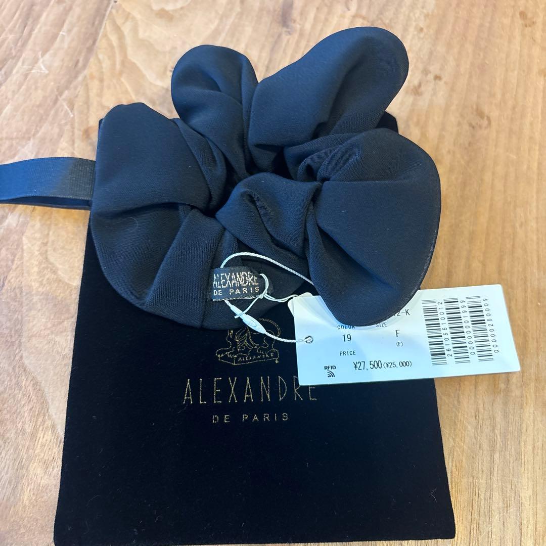 ALEXANDRE DE PARIS ブラック ヘアシュシュ