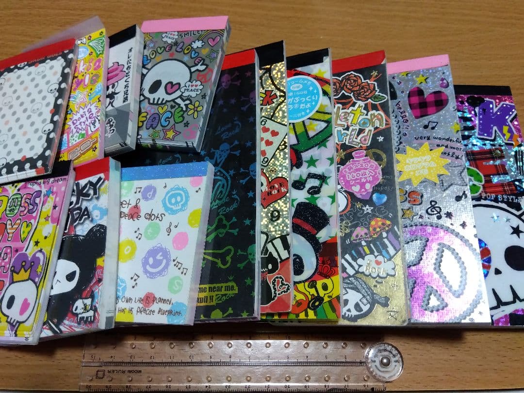 メモ帳 ミニメモ 平成レトロ 髑髏 まとめ売り