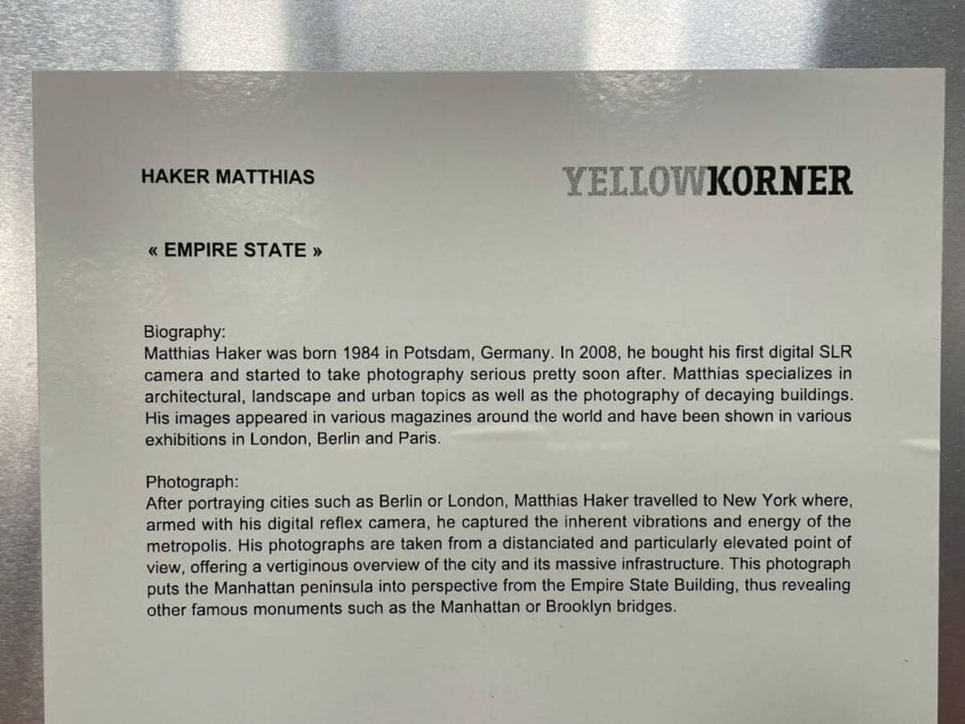 YellowKornerイエローコーナー アートパネルEMPIRE STATE - メルカリ