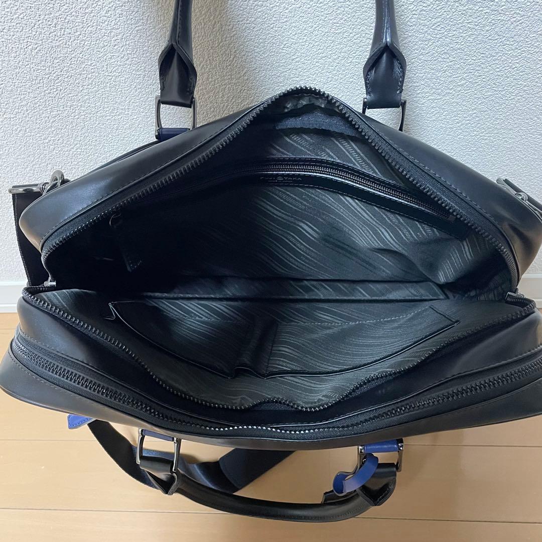 数回使用程度】 フジタカ ルフト ビジネスバッグ 2way ネイビー 2層式