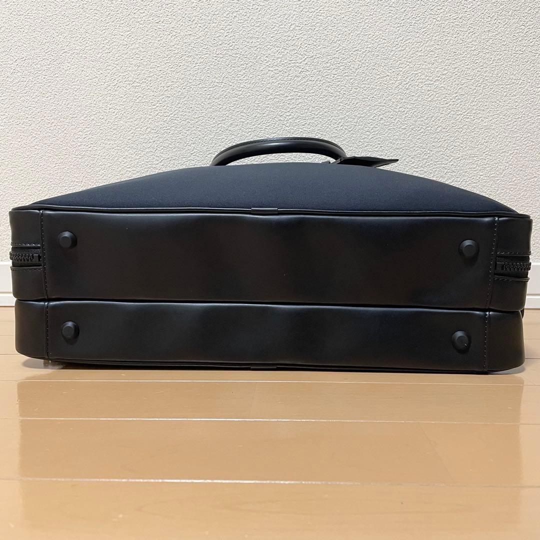 数回使用程度】 フジタカ ルフト ビジネスバッグ 2way ネイビー 2層式