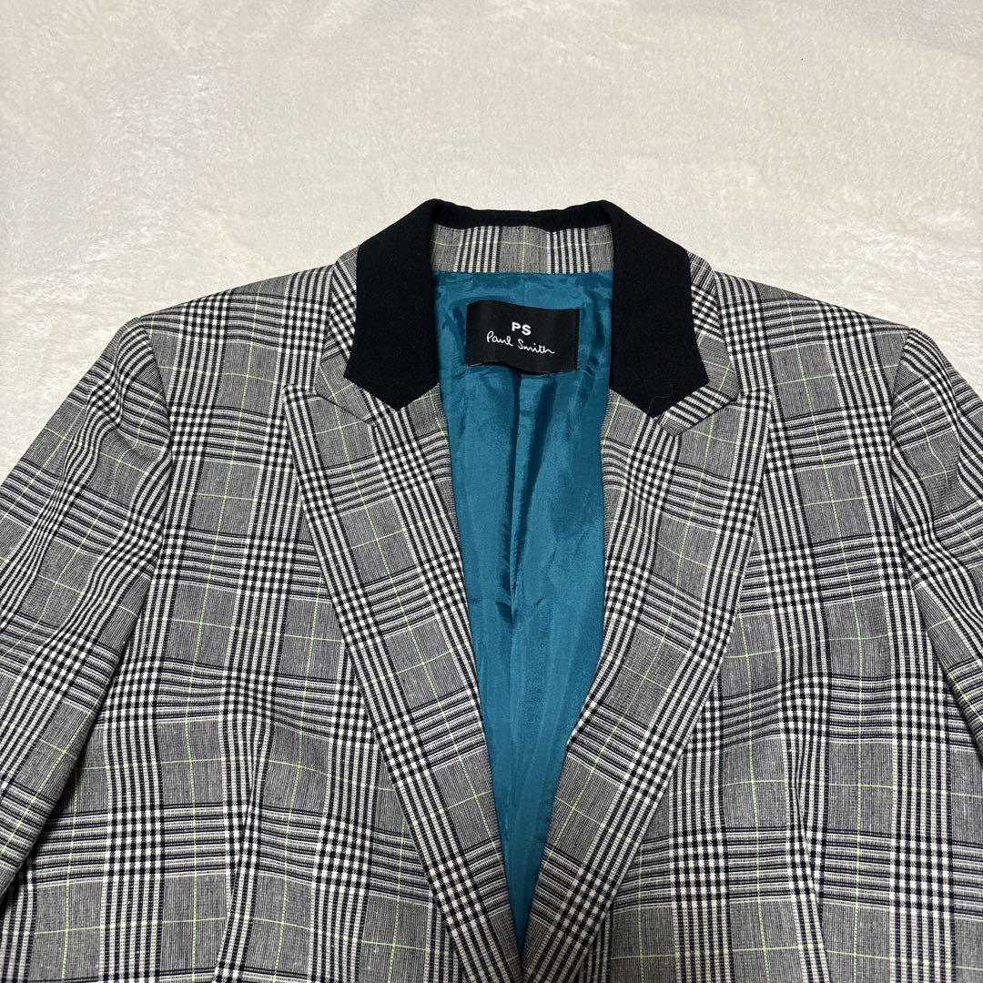 ピーエスポールスミス セットアップ チェック グレー系 38 Mサイズ