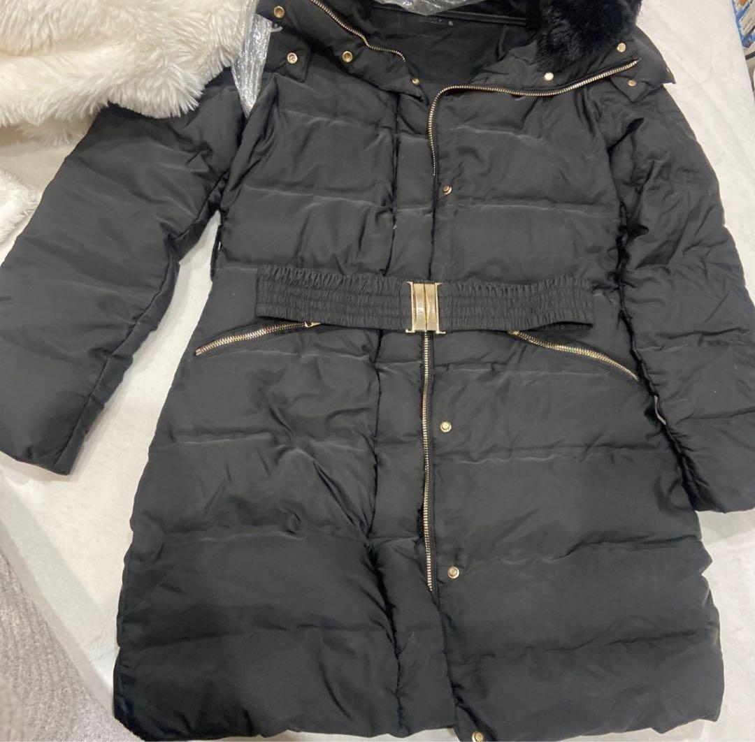 ZARA ザラ　ロングダウンコート　ファー付き　XS(日本サイズS) ZARA ザラ ロングダウンコート ファー付き XS(日本サイズS) - メルカリ