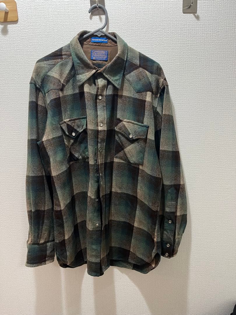 【激レア】PENDLETON ペンドルトン70s ウール　ウエスタン　オンブレL